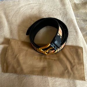 Authentic Mens Burberry Belt Sz:38/95